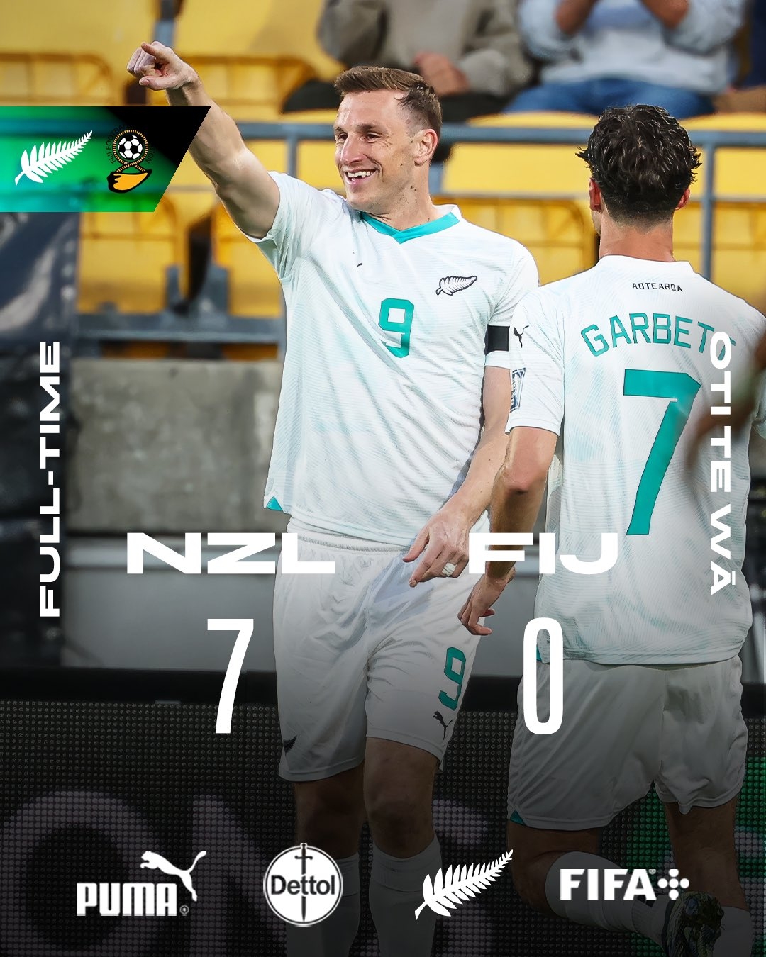 距世界杯一步之遙！新西蘭7-0進(jìn)大洋洲決賽，其FIFA排名高國(guó)足1位