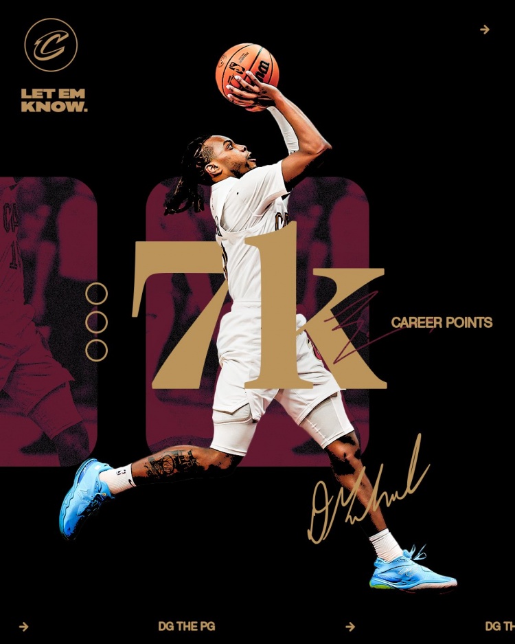 未來可期！加蘭騎士生涯得分達(dá)到7000分 隊(duì)史第11位！