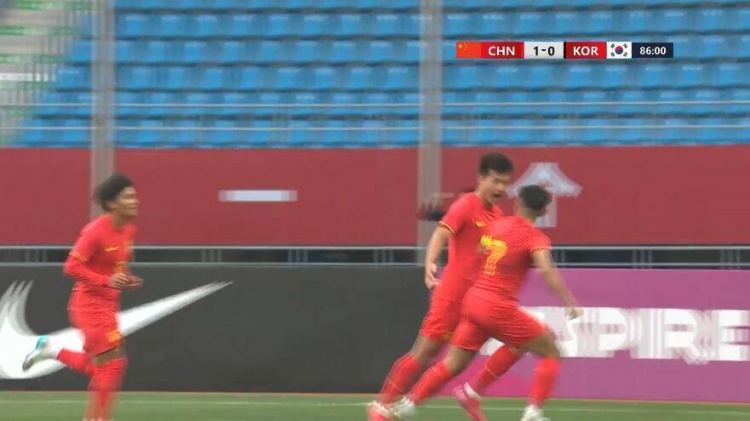 U22國足1-0韓國全場數(shù)據(jù)：控球率49%落后韓國，10射7正領(lǐng)先對手