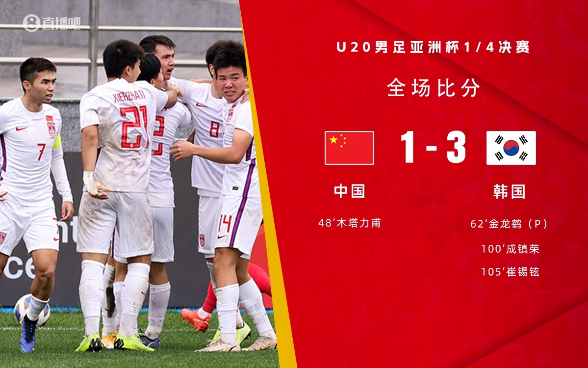 復(fù)仇！U22國足絕殺復(fù)仇韓國，2年前U20亞洲杯加時憾負無緣世青賽