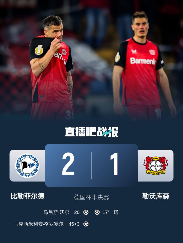 比勒菲爾德是史上第4支晉級德國杯決賽的德丙球隊，此前3隊未奪冠